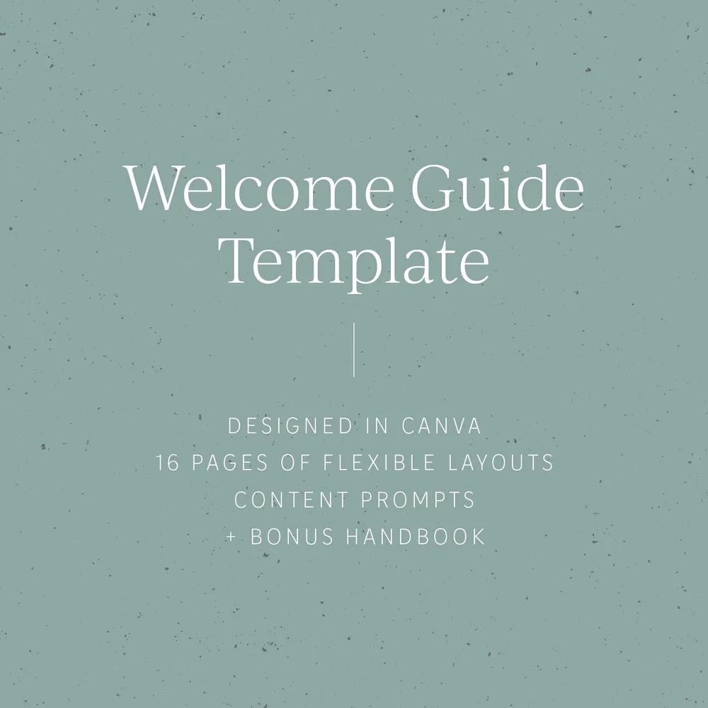 Welcome Guide Template — Gillian Tracey Design | Artful and strategic  branding and Squarespace web design based in Columbia, MO