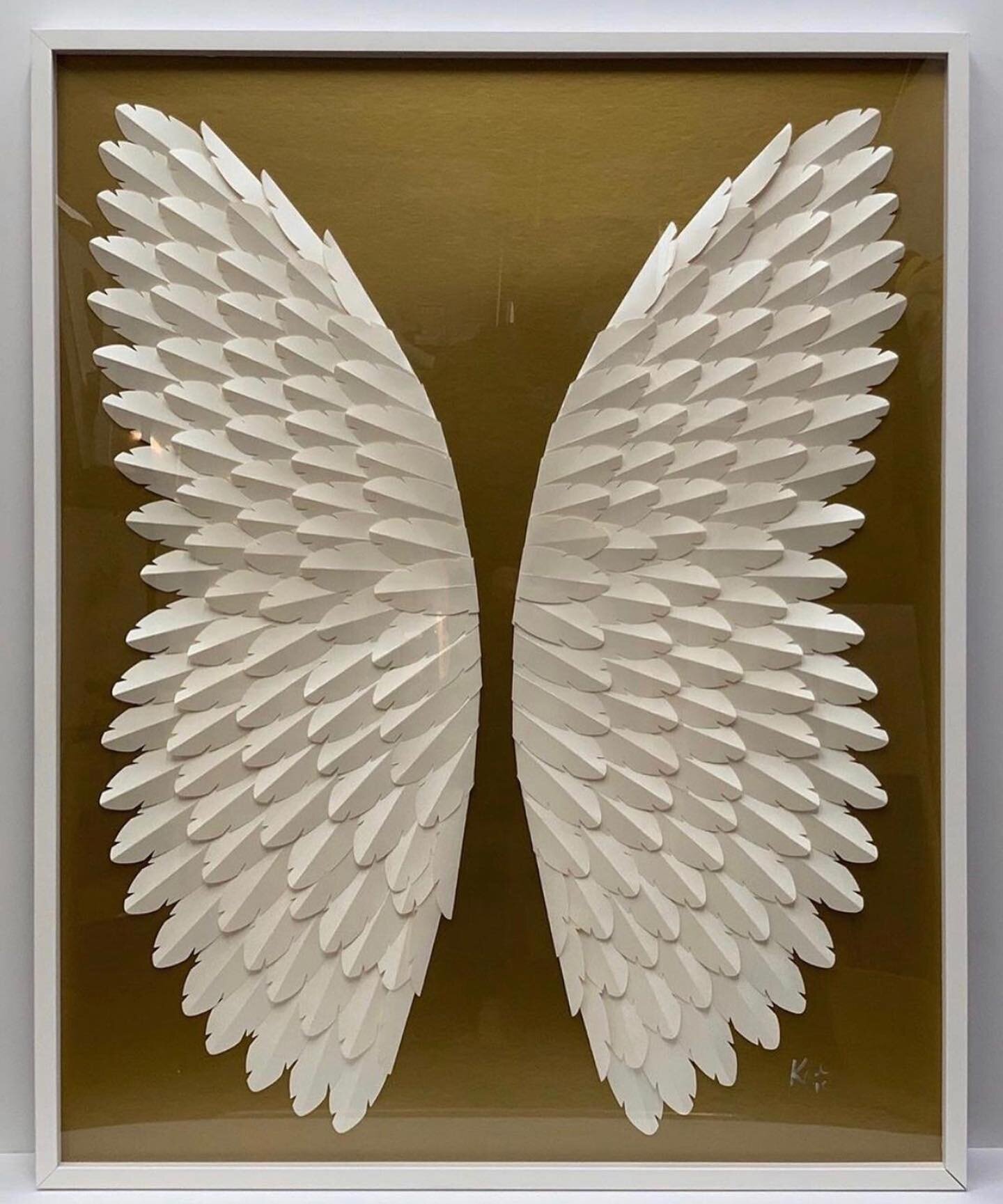 I still have some pieces available from the exclusive showing at The Private Suite at LAX 🦋 Each one is approximately 32&rdquo;x 40&rdquo; and all are custom designs. Please DM for pricing and more details. #cutarts #angelwings