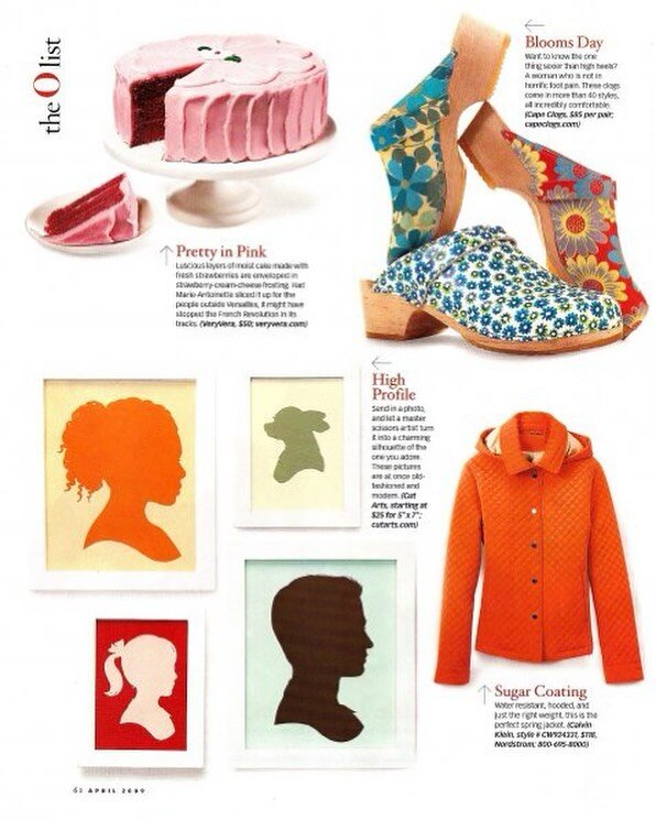 Flashback Friday! My silhouettes have been on the O list in @oprahmagazine twice, this feature was in March, 2009 🖤 
#flashbackfriday #cutarts #karljohnson #silhouetteartist #oprah #oprahwinfrey