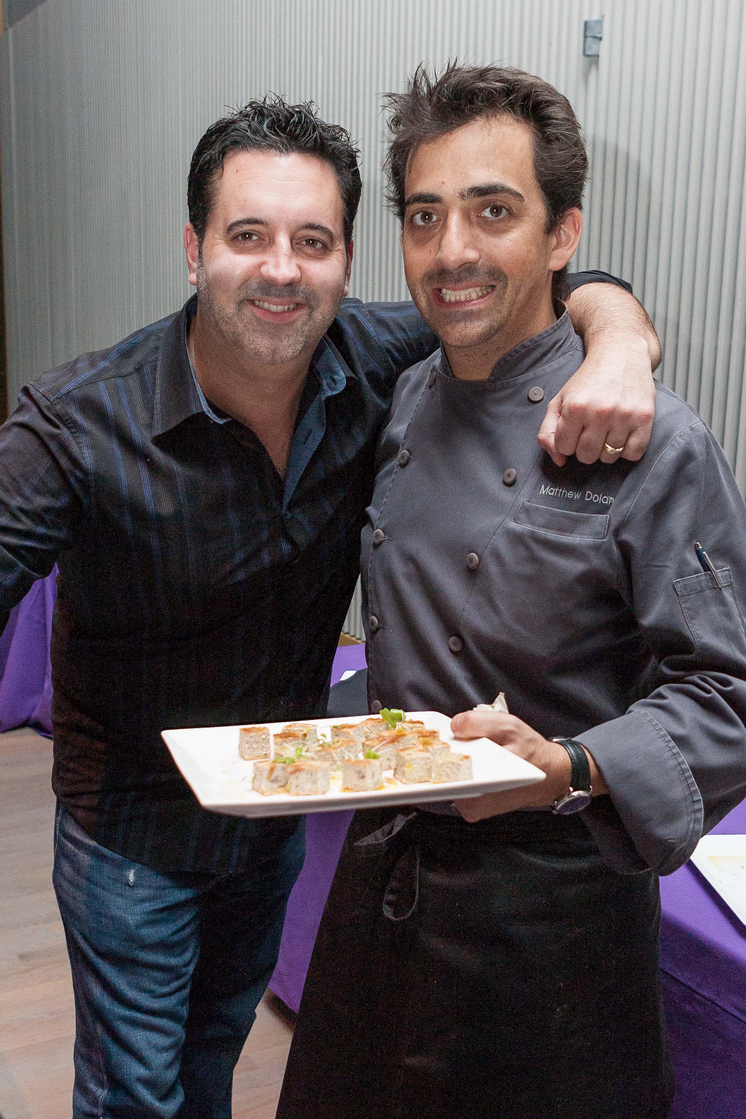 Chad Bourdon and Chef Mathew Dolan, Twenty Five Lusk. Photo by Drew Altizer