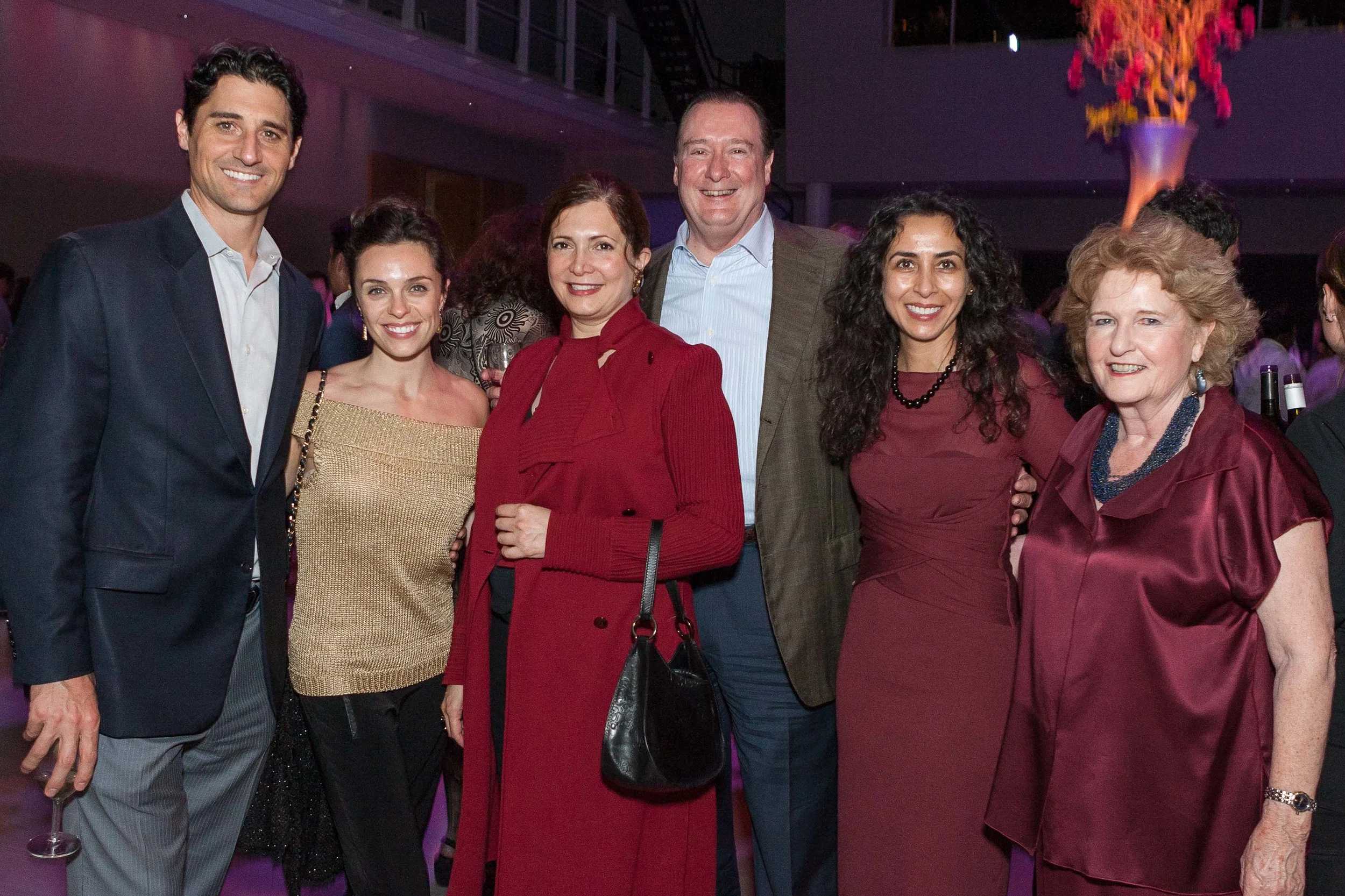 Robert Rugani, Shannon Rugani, Parisa Ghezelbash, Charles Connor, Patricia Arellano and Renne Hollins. Photo by Drew Altizer