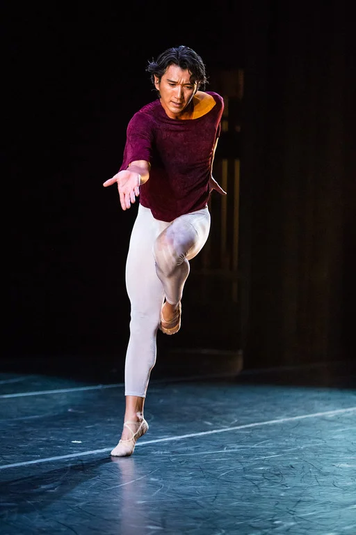 Hansuke Yamamoto of San Francisco Ballet in Hans van Manen's Solo . photo: Alex Reneff-Olson