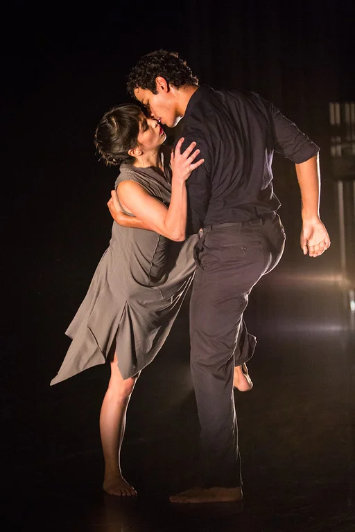 Natasha Adorlee Johnson and Joseph Hernandez of ODC/Dance in Kate Weare's Drop Down. photo: Alex Reneff-Olson