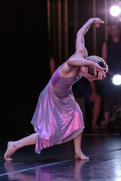Vivian Aragon of Garrett + Moulton Productions in Janice Garrett and Charles Moulton's Speak, Angels . photo: Alex Reneff-Olson