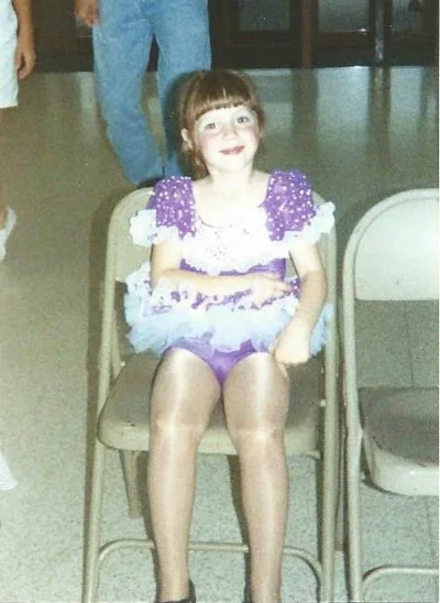 A 4 year-old Jessica from her recital debut in a piece titled 'Little Bitty Pretty One'.