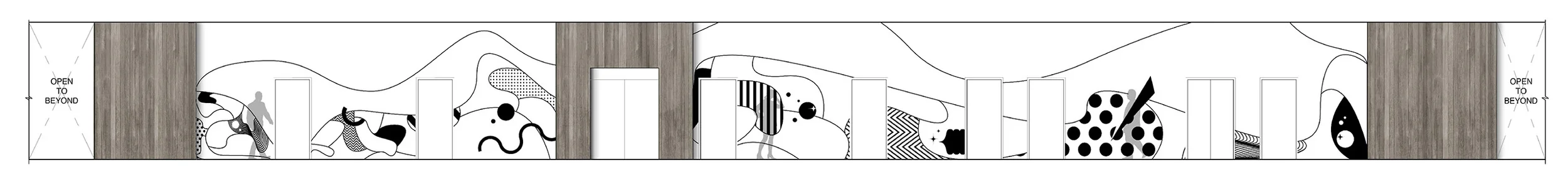 Proposed wall graphics for LinkedIn 101'x12'