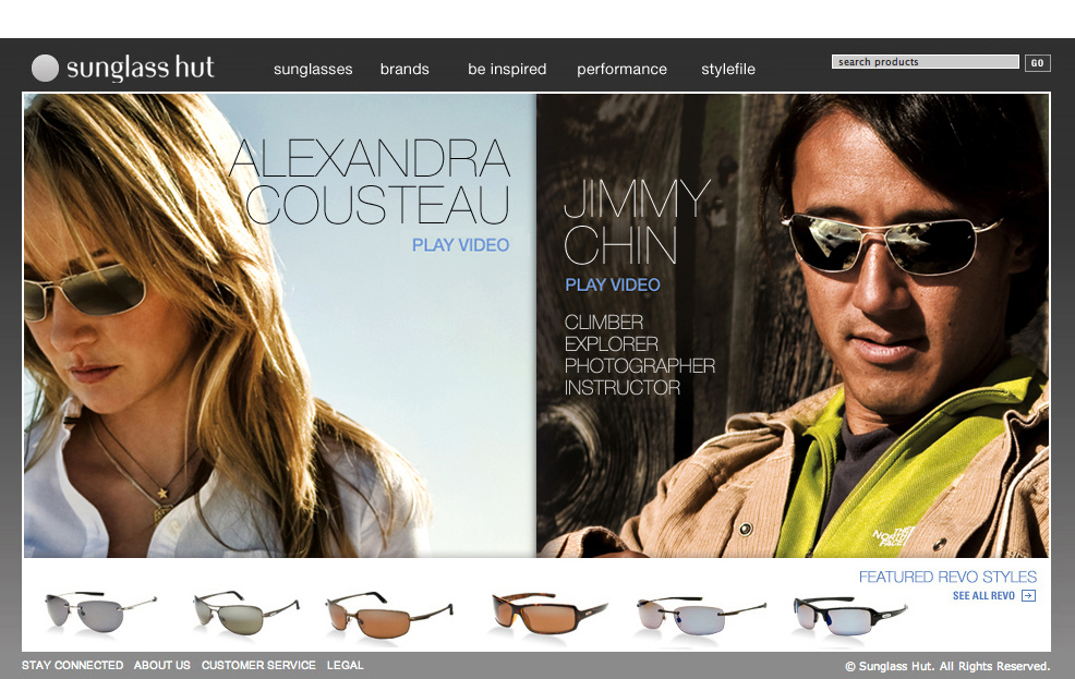 eyewear hut website