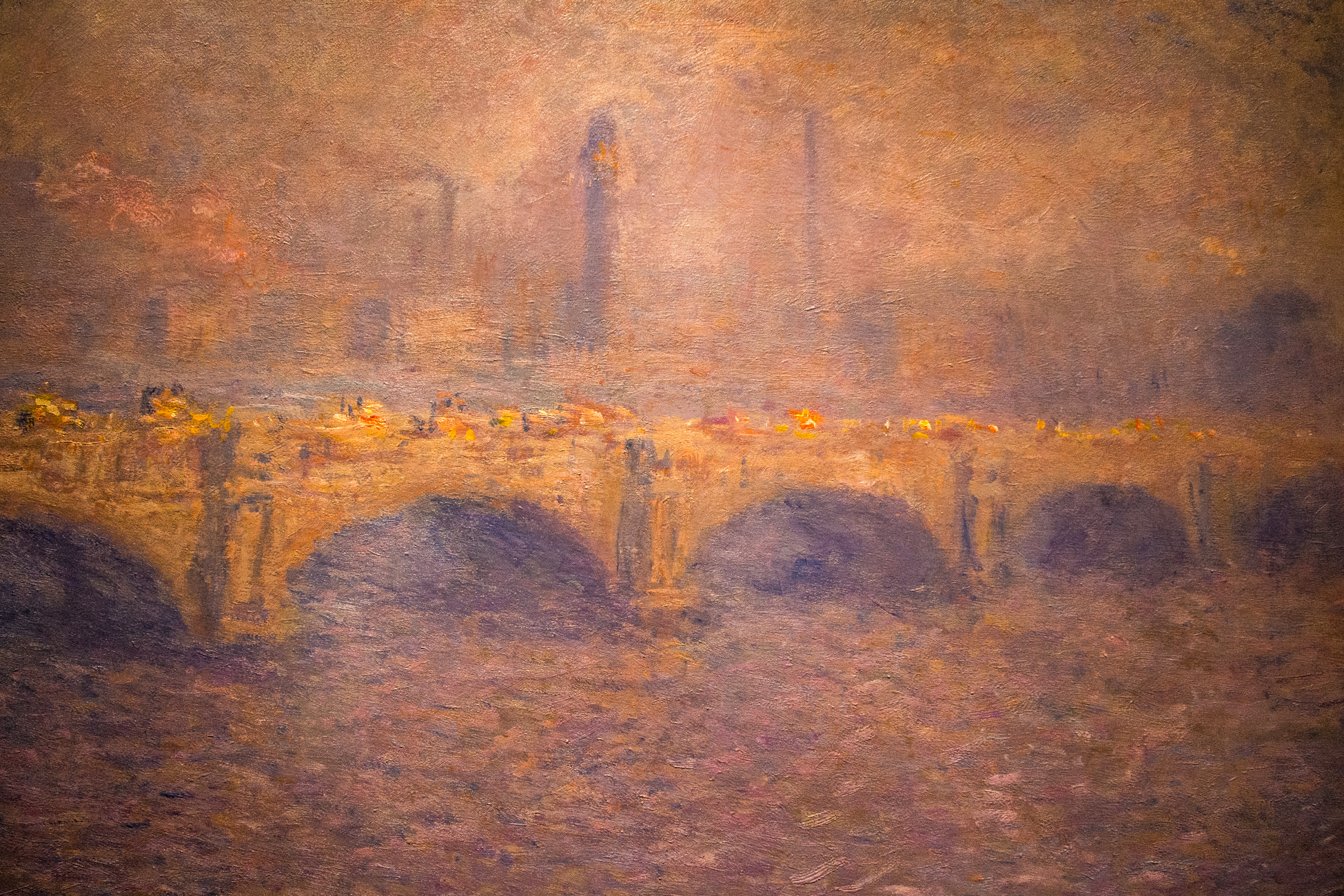 Monet - Waterloo Bridge, Sunlight Effect