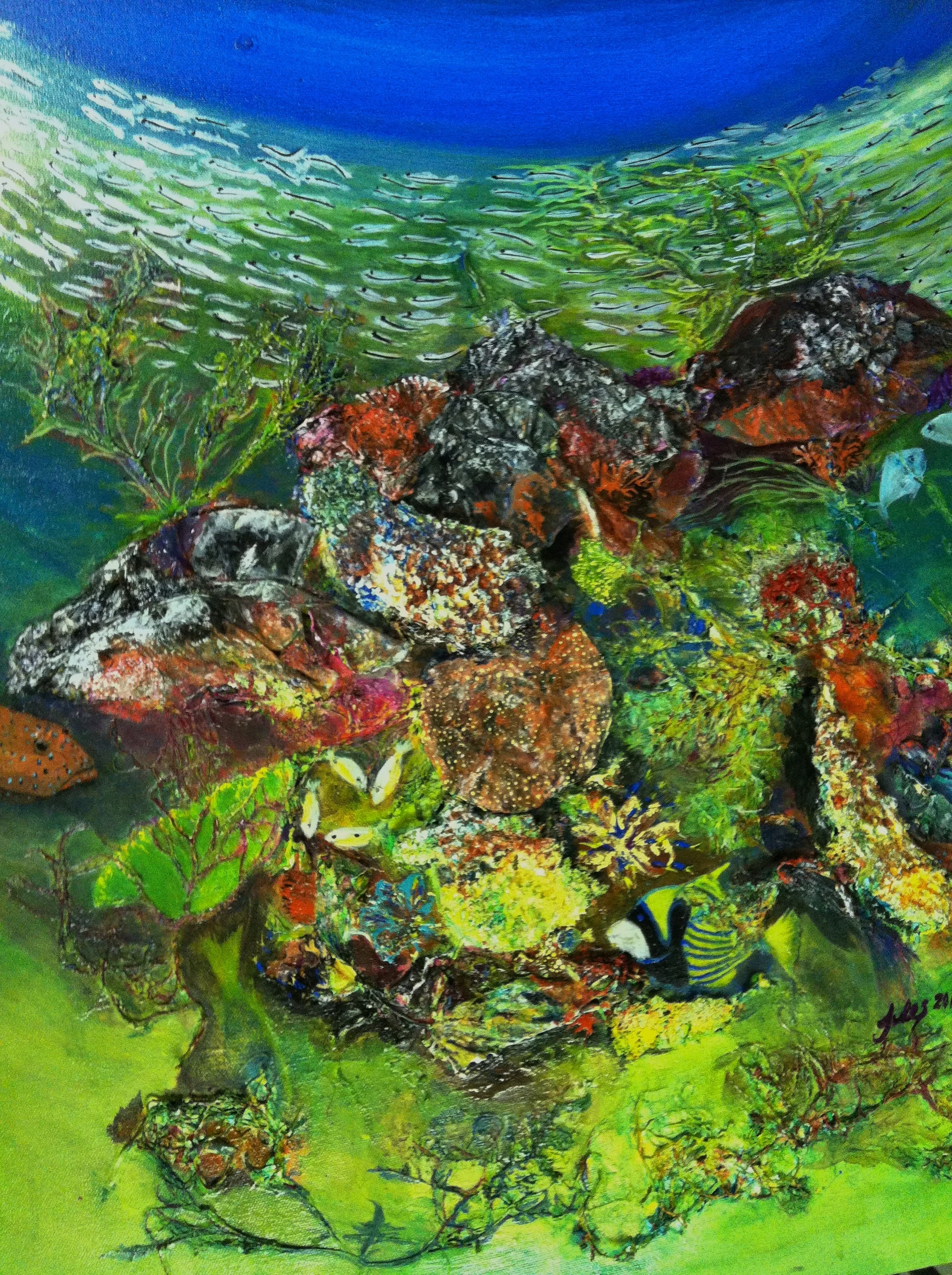 Public Art  to provoke some thought for the future of the reef.