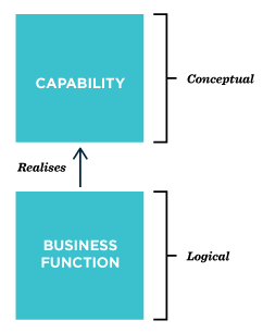  Figure 1: Functions realise capability