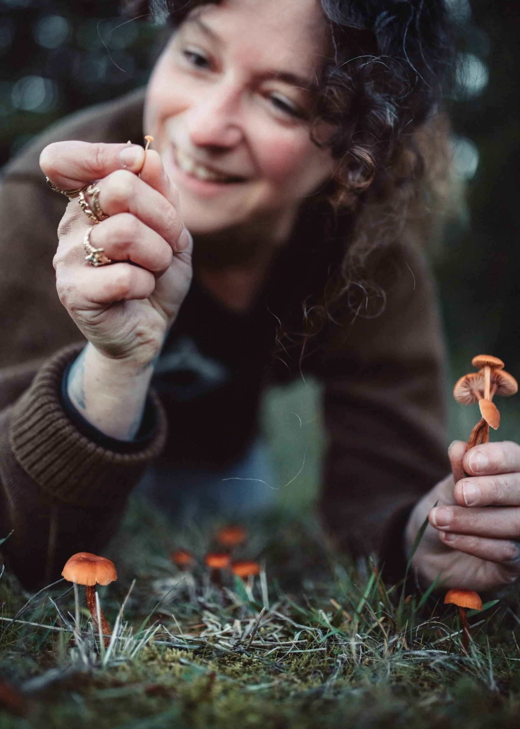 Mushroom foraging with Kimi. Photos by Katalina Berbari Photography