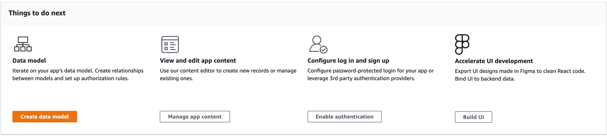 A first look at the UI library of AWS Amplify Studio 1 01.+Getting+started