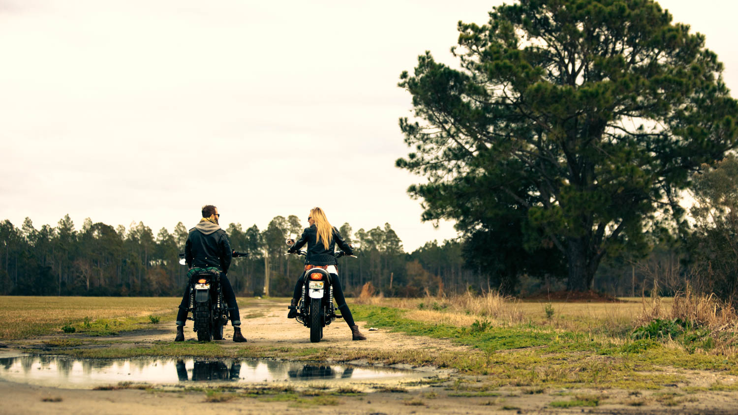 Left: Jason Paul Michaels and Leticia Cline