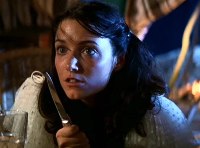 Marion Ravenwood - still from film Raiders of the Lost Ark (1981)