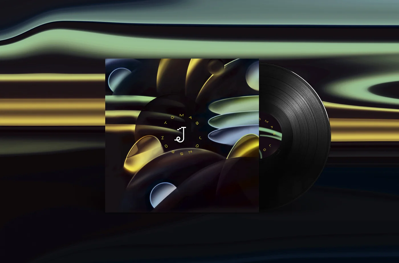 Inspired by the experimental and dreamy music of Tómas Jónsson our mind traveled far and landed in the world of science fiction. The music could be a fitting soundtract to a sci-fi film telling the story of a space travel. Therefor we decided to create a digital world that fitted the albums futuristic and otherwordly soundscape.