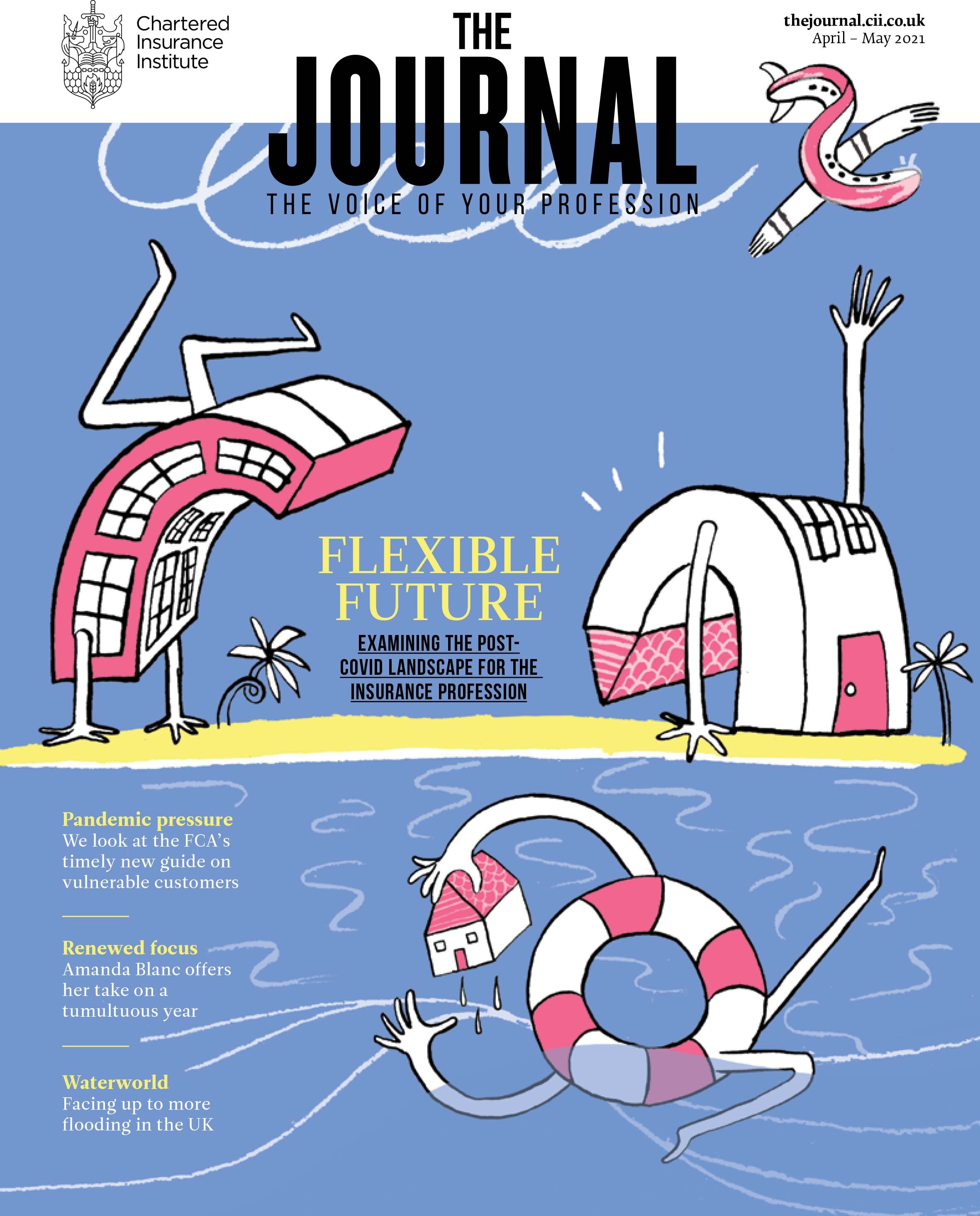 Front cover for Chartered Insurance Institute Journal April 2021