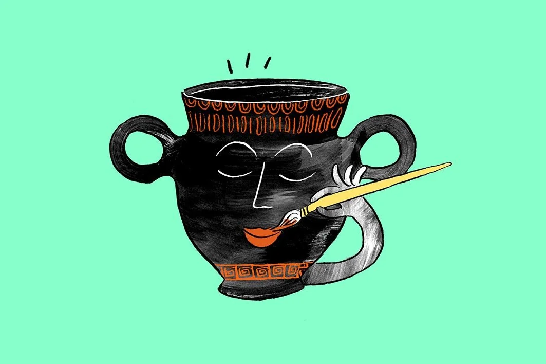 Paint your own pot, like an ancient Etruscan