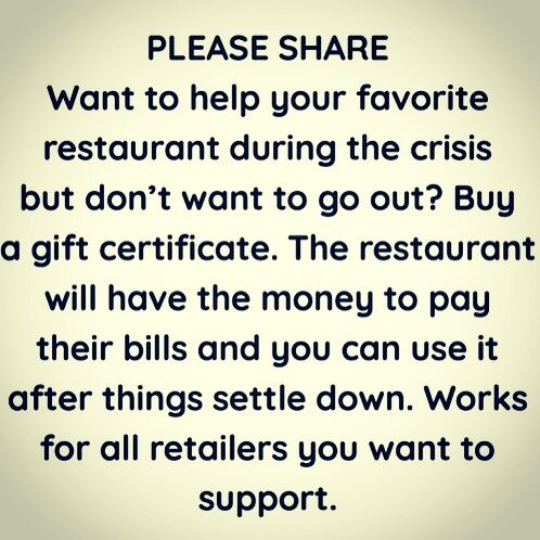 #support #supportlocal #giftcertificate #smallbusinessowner #share #sharingiscaring #keepcalm