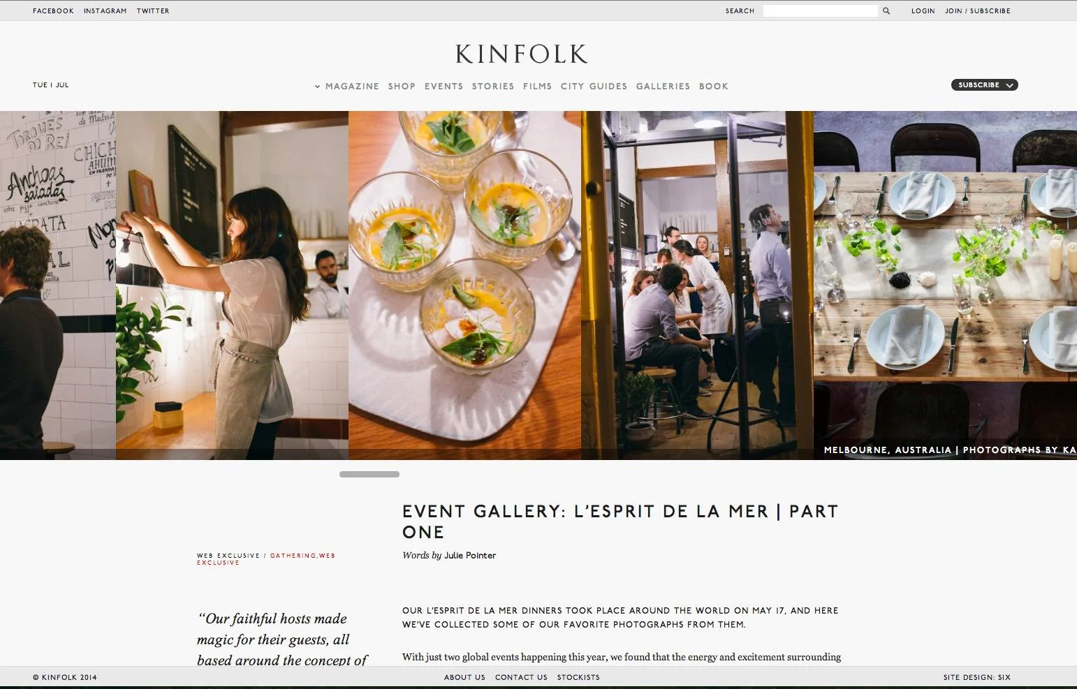 Kinfolk Madrid event 2014
