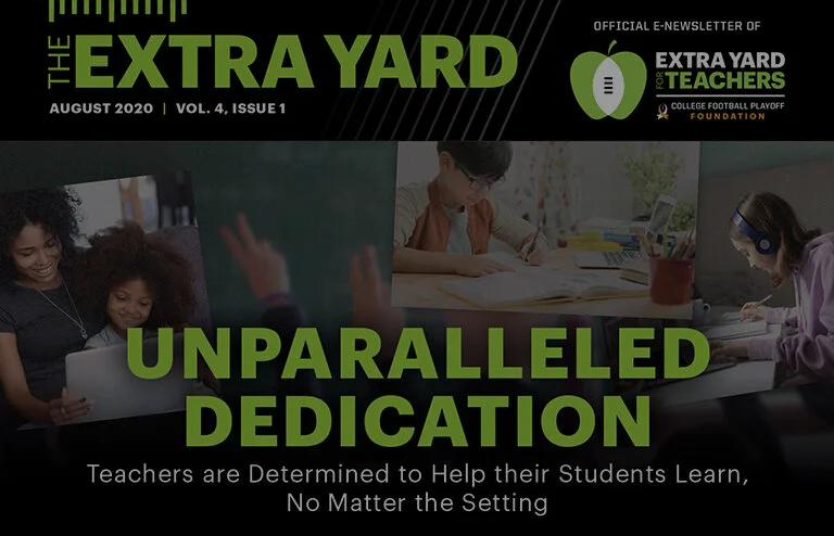 THE EXTRA YARD E-NEWSLETTER - Vol. 4, Issue 1