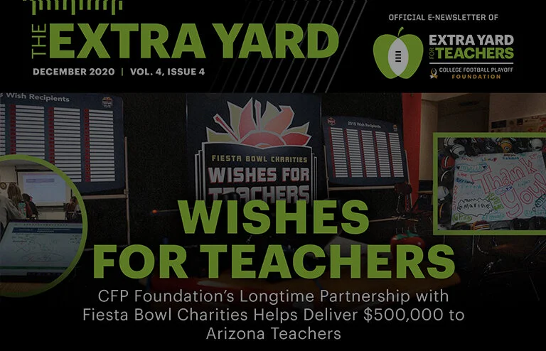 THE EXTRA YARD NEWSLETTER - Vol. 4, Issue 4