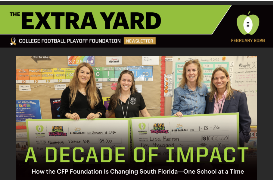 EXTRA YARD NEWSLETTER - FEBRUARY 