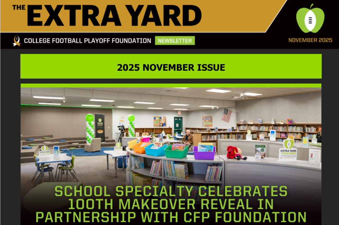 EXTRA YARD NEWSLETTER - NOVEMBER 2025