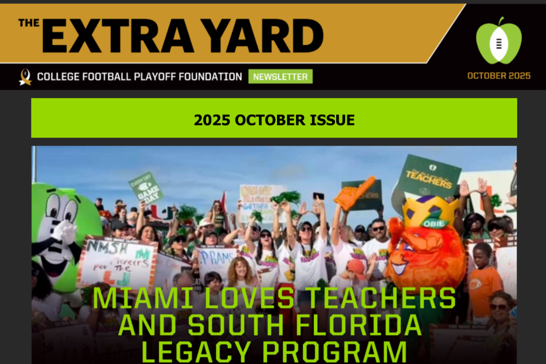 THE EXTRA YARD NEWSLETTER - OCTOBER 2025