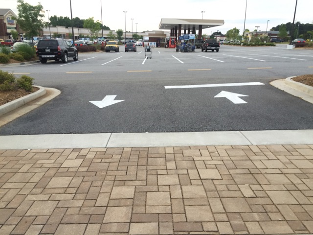 Traffic directional markings Smyrna, GA (5/6)