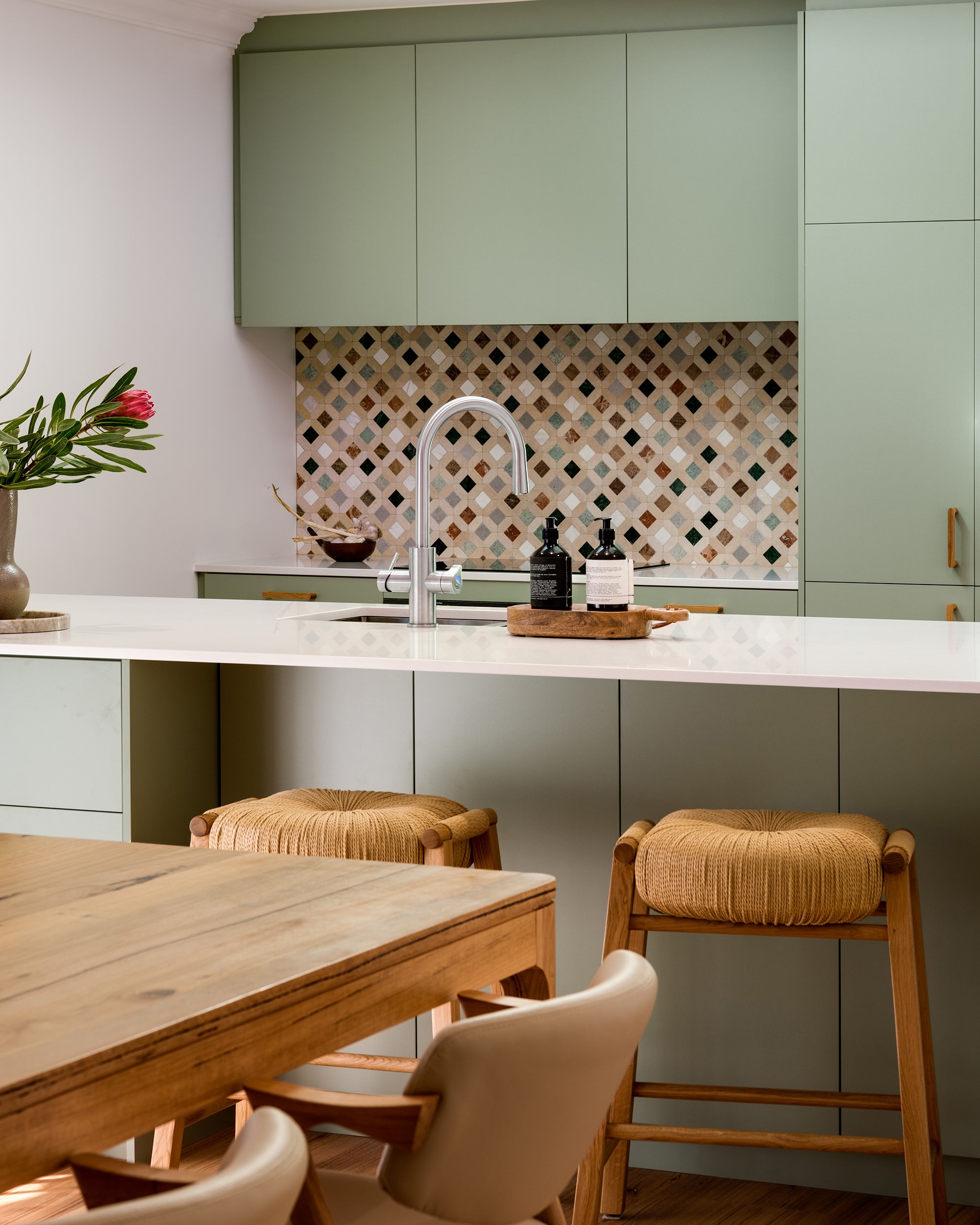 Fun Green Kitchen - Perth Interior Photographer
