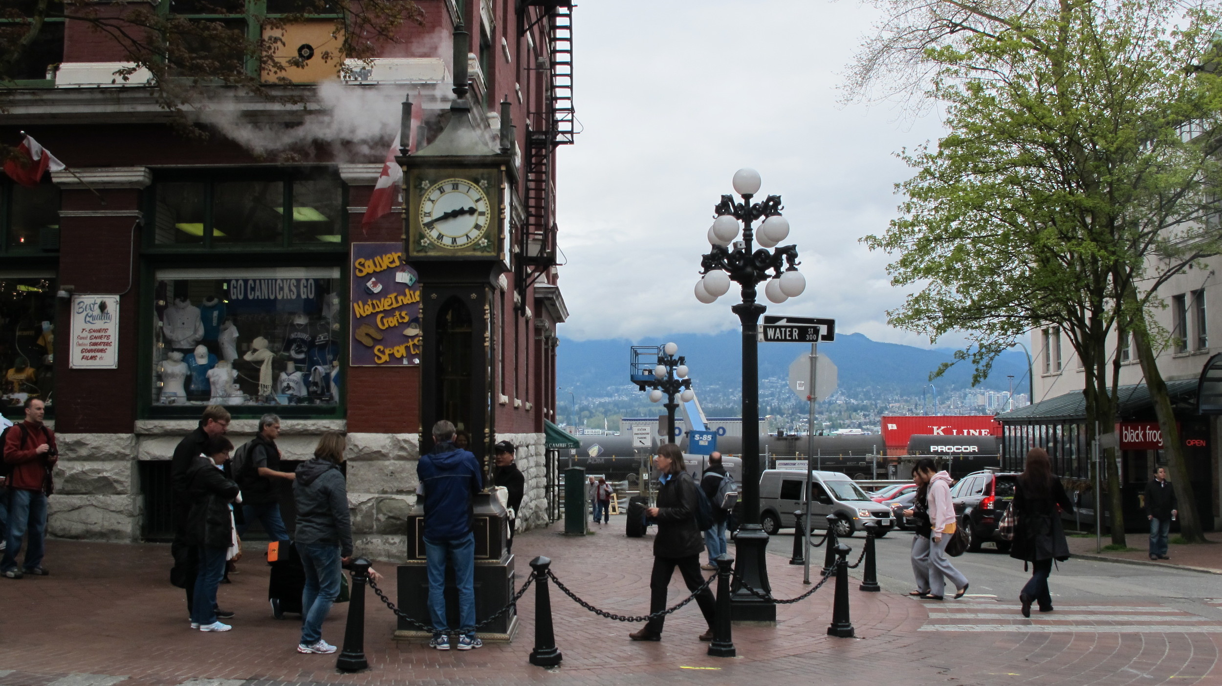 The steam clock in Gastown, one of Vancouver's oldest neighborhoods