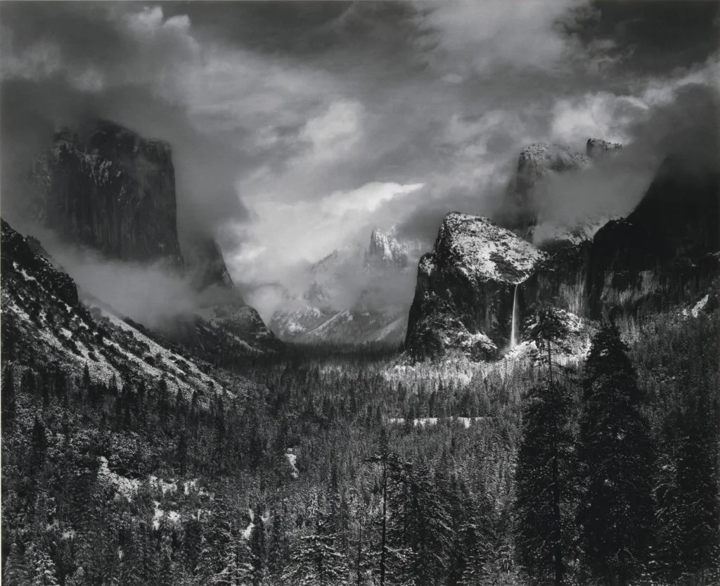 Ansel Adams, Clearing Winter Storm, Yosemite National Park, California (1938). Image courtesy of Christie's Images Ltd. 2017.