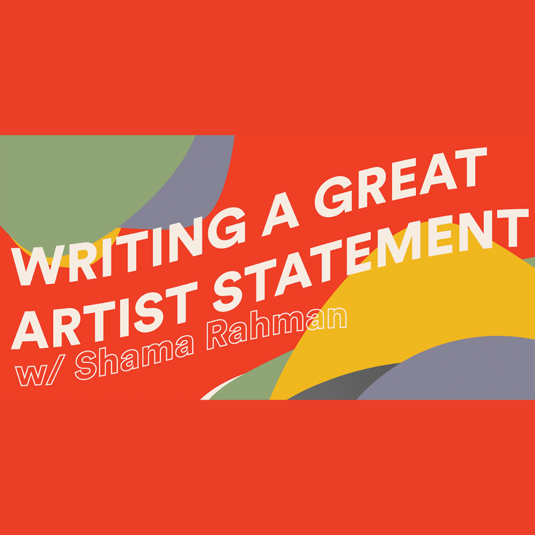 APA NY Writing a Great Artist Statement Workshop