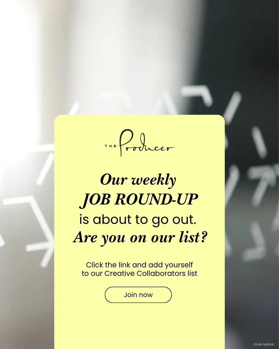 Creatives, ready to level up your work life?
This week&rsquo;s Top 5 Creative Jobs are live &mdash; swipe to explore what&rsquo;s out there! From video to photography, production to editorial, there&rsquo;s something for every storyteller.

Visit our