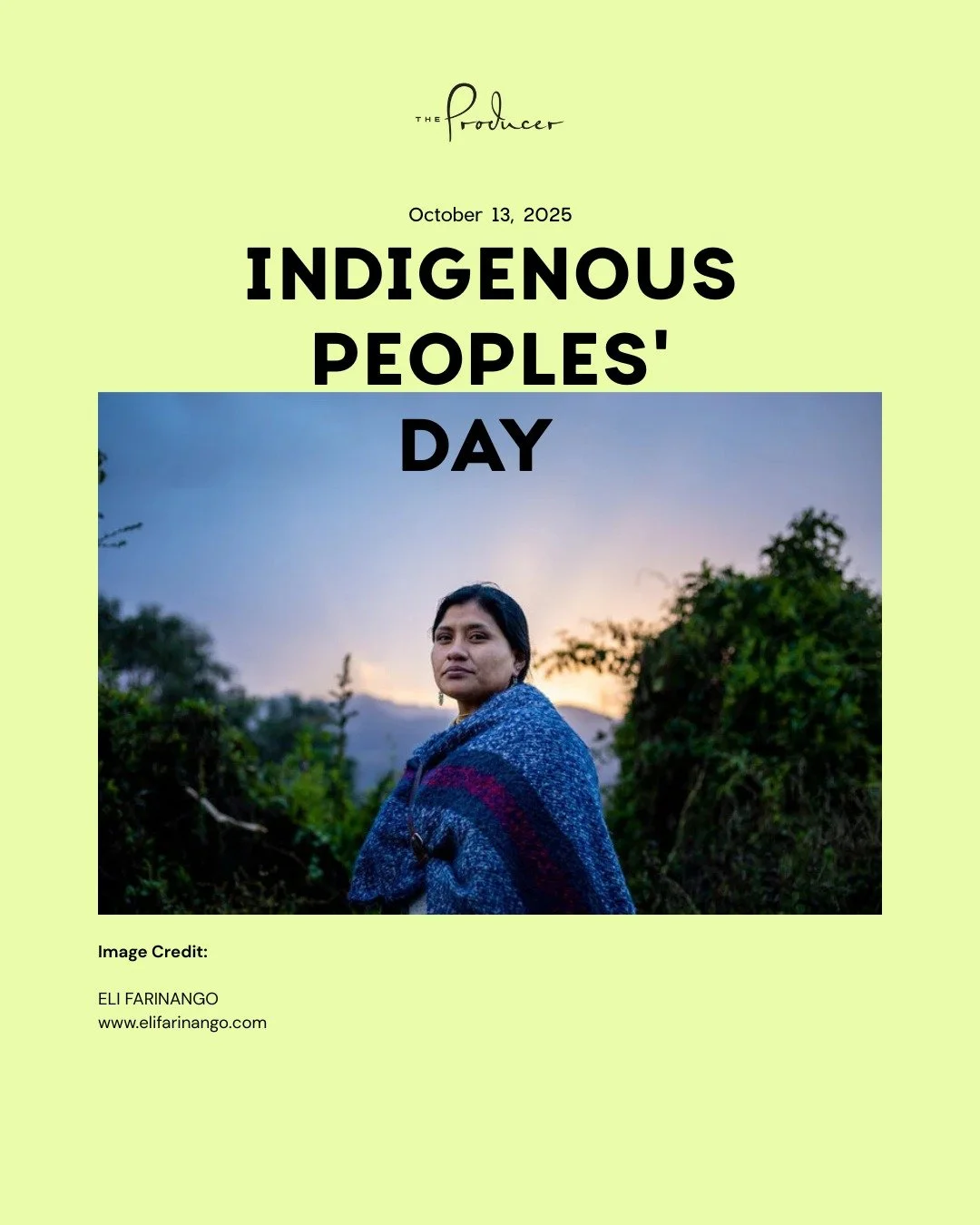 Today we recognize and celebrate the strength, heritage, and vibrant cultures of Indigenous peoples. Let us commit to listening, learning, and amplifying their voices&nbsp;every&nbsp;day.

Indigenous People's Day | October 13, 2025