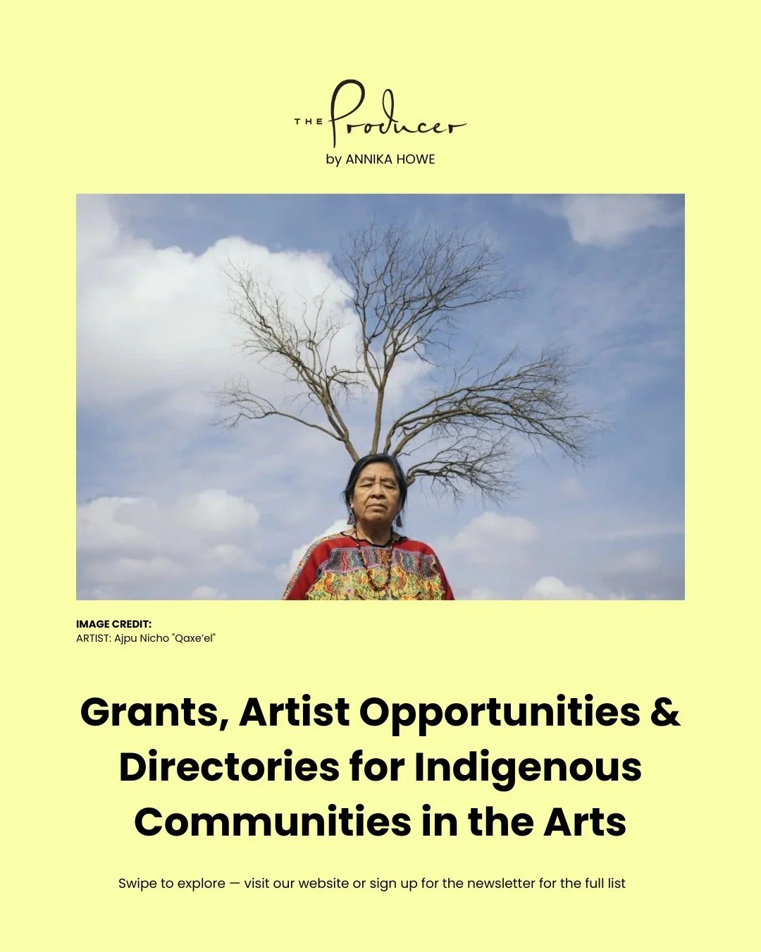 ✨ Calling all Indigenous creatives ✨

I&rsquo;ve curated a list of grants, artist opportunities, &amp; directories made to uplift Indigenous voices in photography, visual art, and storytelling.

📸 Swipe through to discover a few standout grants &amp