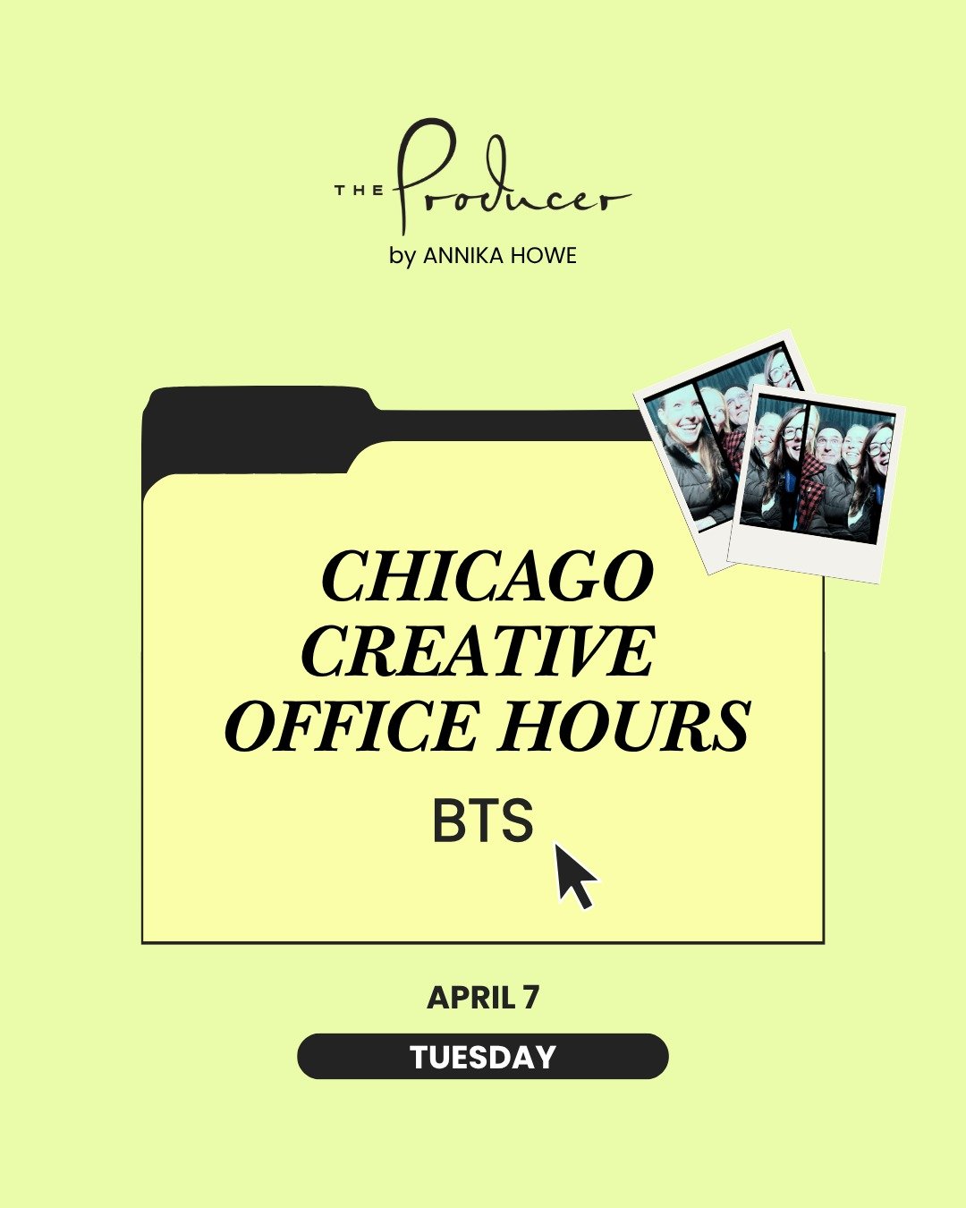 Chicago BTS from our 2 recent Creative Office Hours. 

In-person connections are the best and it was so fun to host at both an infamous bar-turned-caf&eacute; and a hidden speakeasy. 

To our Chicago community (&amp; those not shown here) :

Thank yo