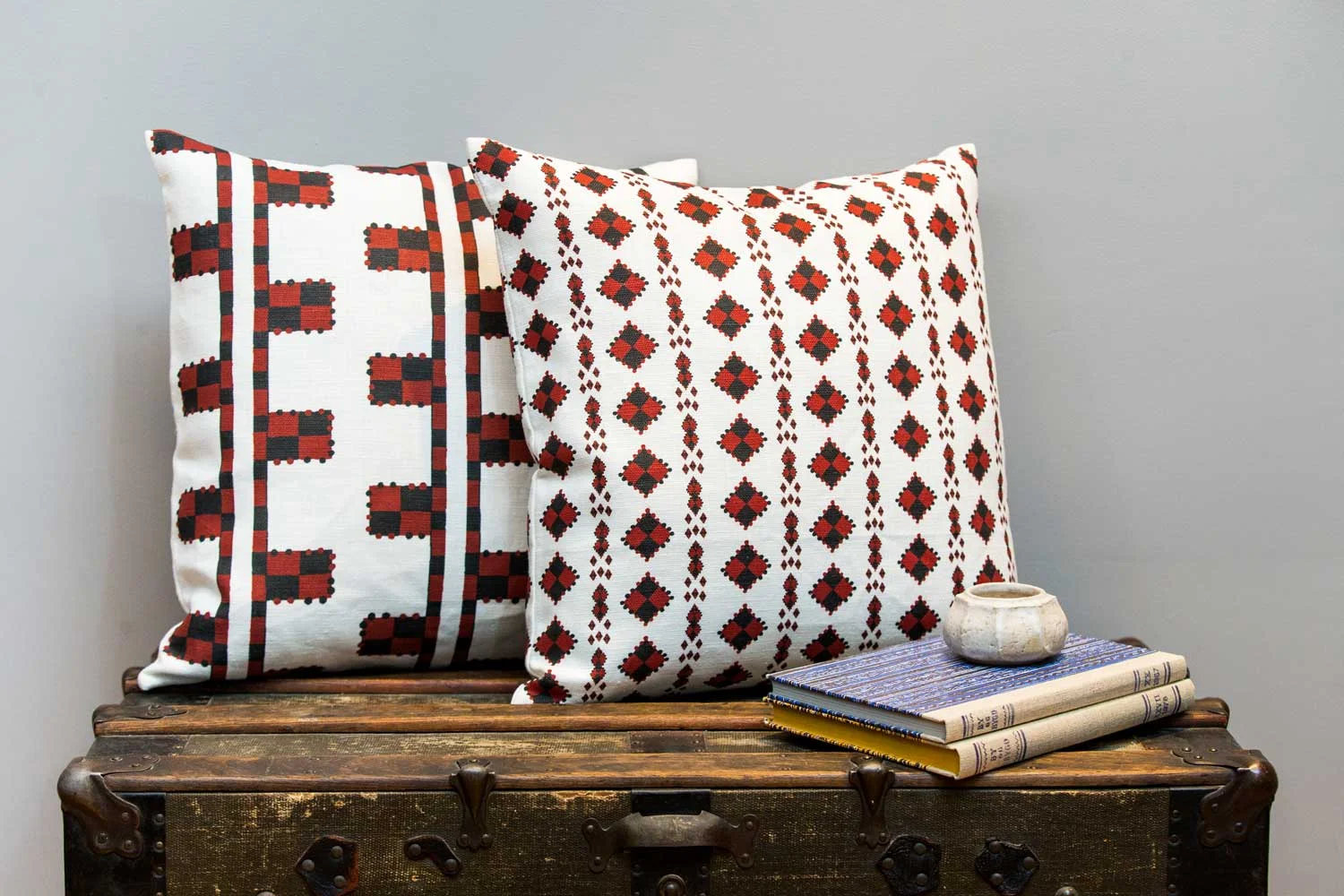 Abbot-Atlas-karpthos-diamond-ladder-pomagranite-fabric-linen-printed-pillow-cushion-truck.jpg