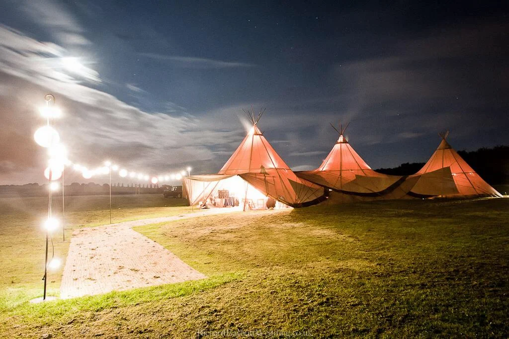 Tipi marquee wedding