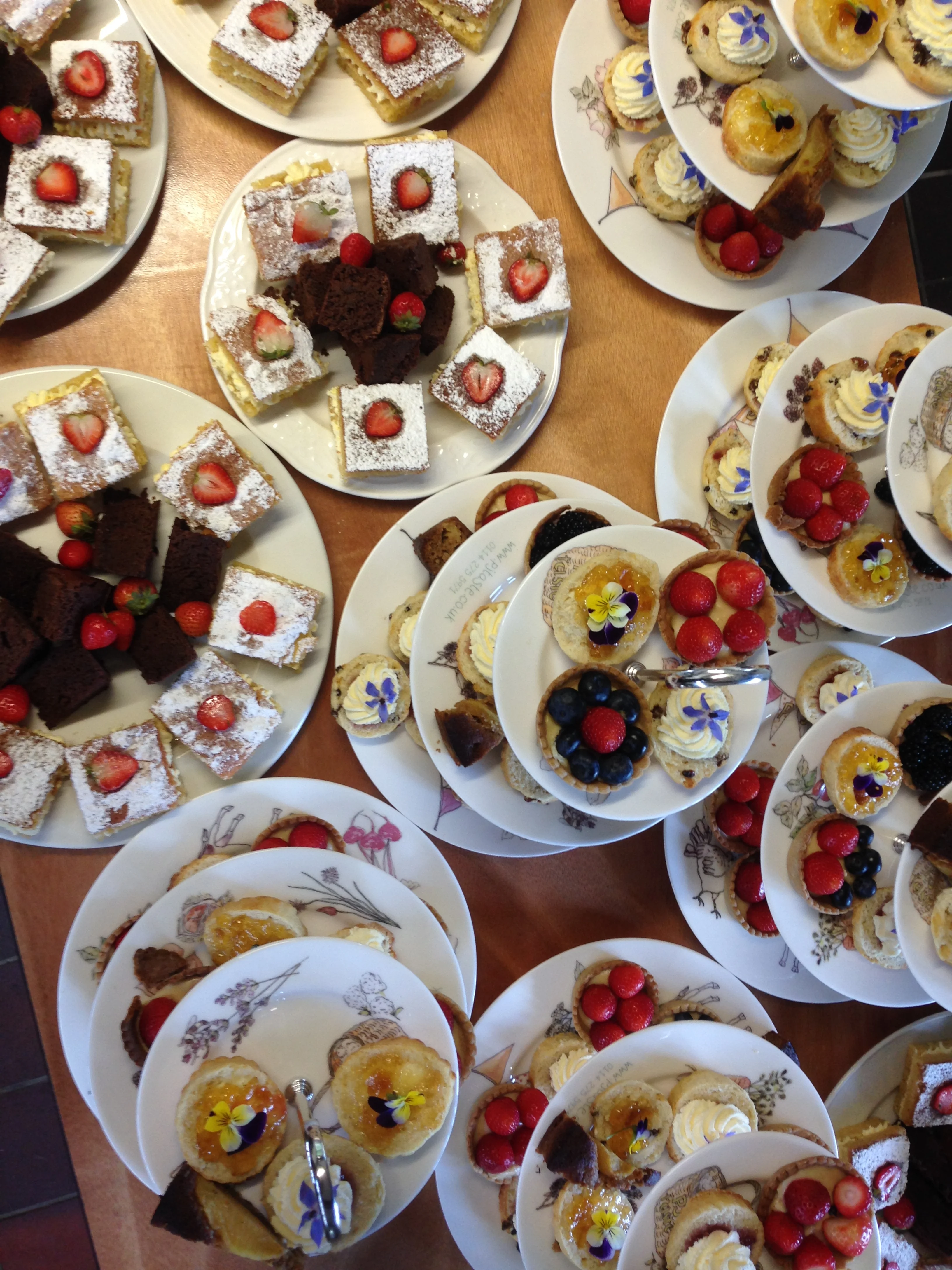 Afternoon tea cake stands