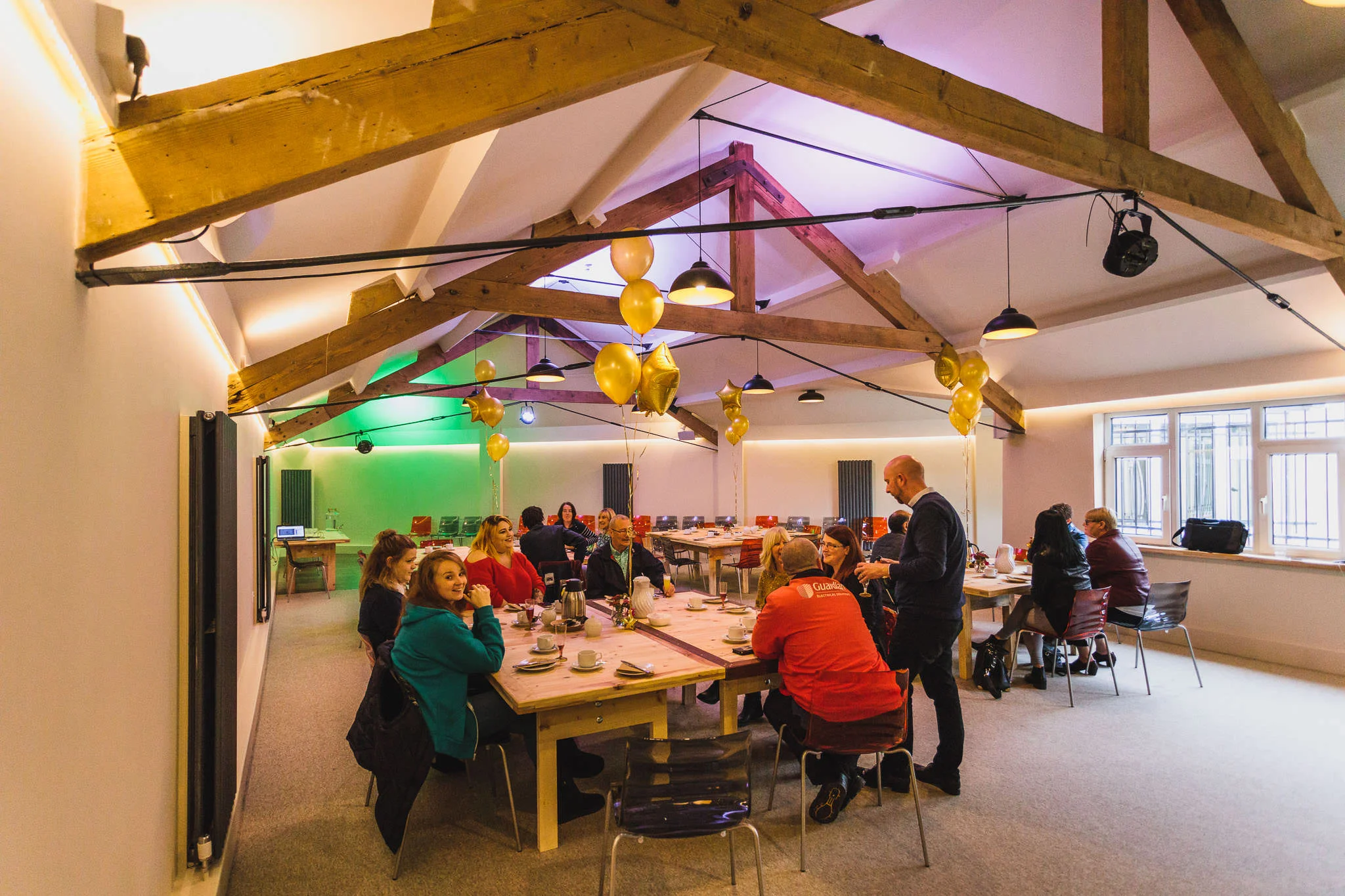 Meeting with refreshments in progress - Upstairs@PJtaste 54 Staniforth Road, Sheffield.