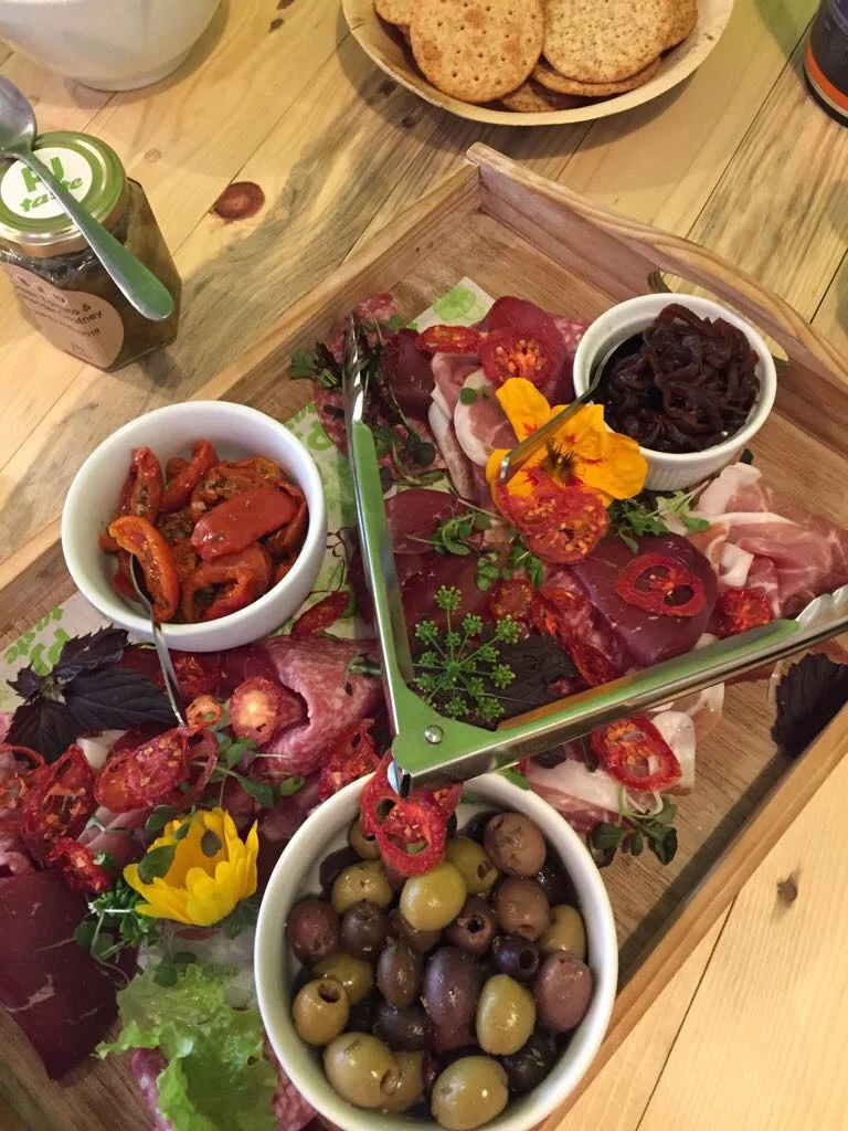 Delicious lunches in our conference room