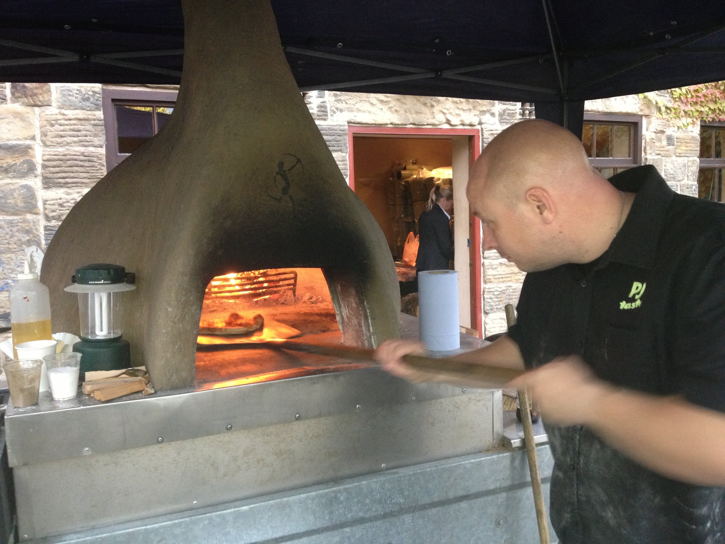 Wood fired pizza