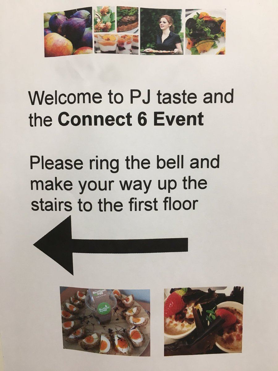 PJ taste notice to welcome guests to the venue