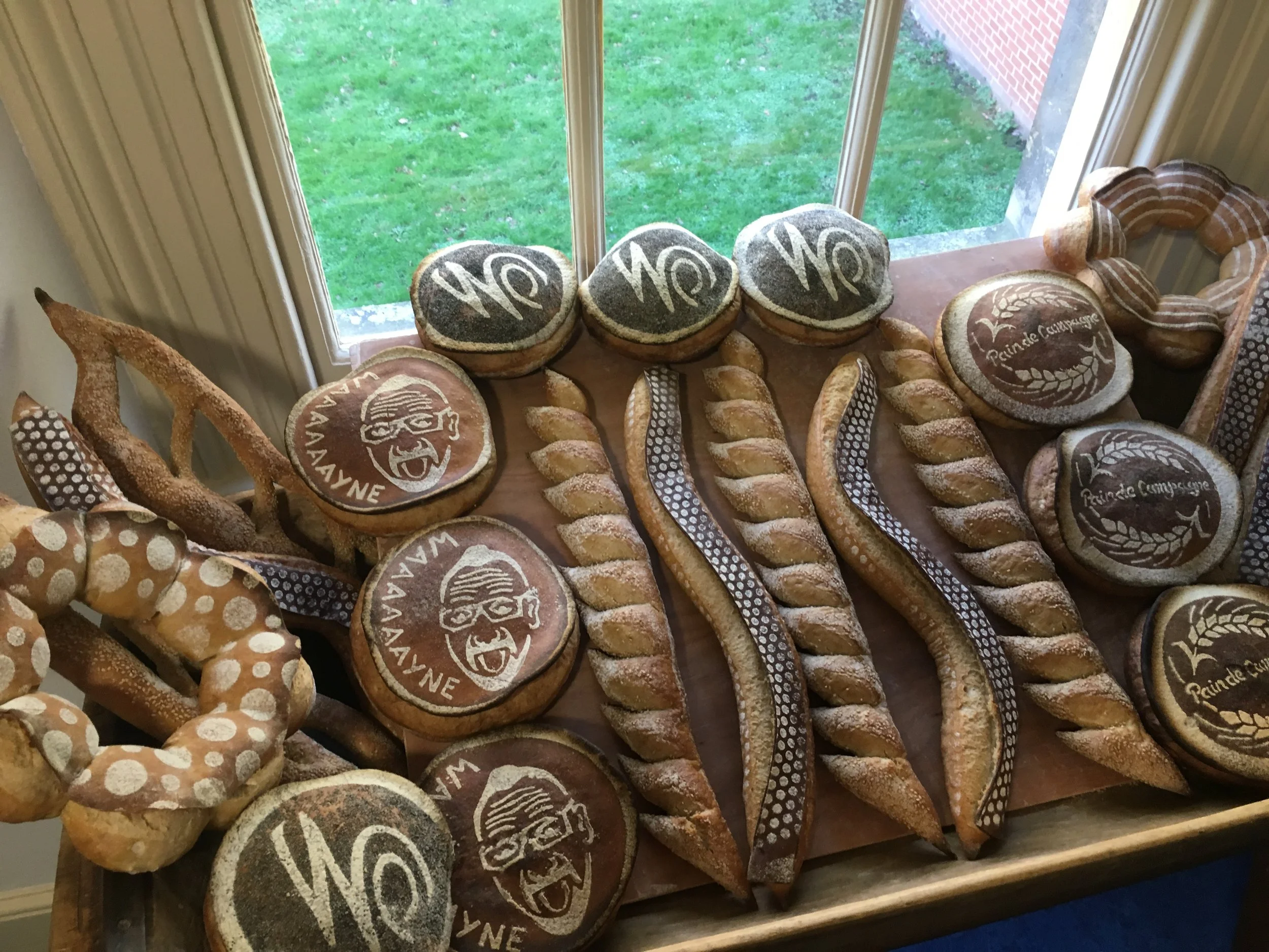 Presentation loaves prepared by students of the School of Artisan Food