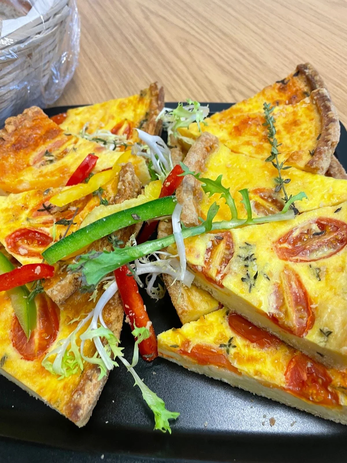 Cheese and Tomato Quiche