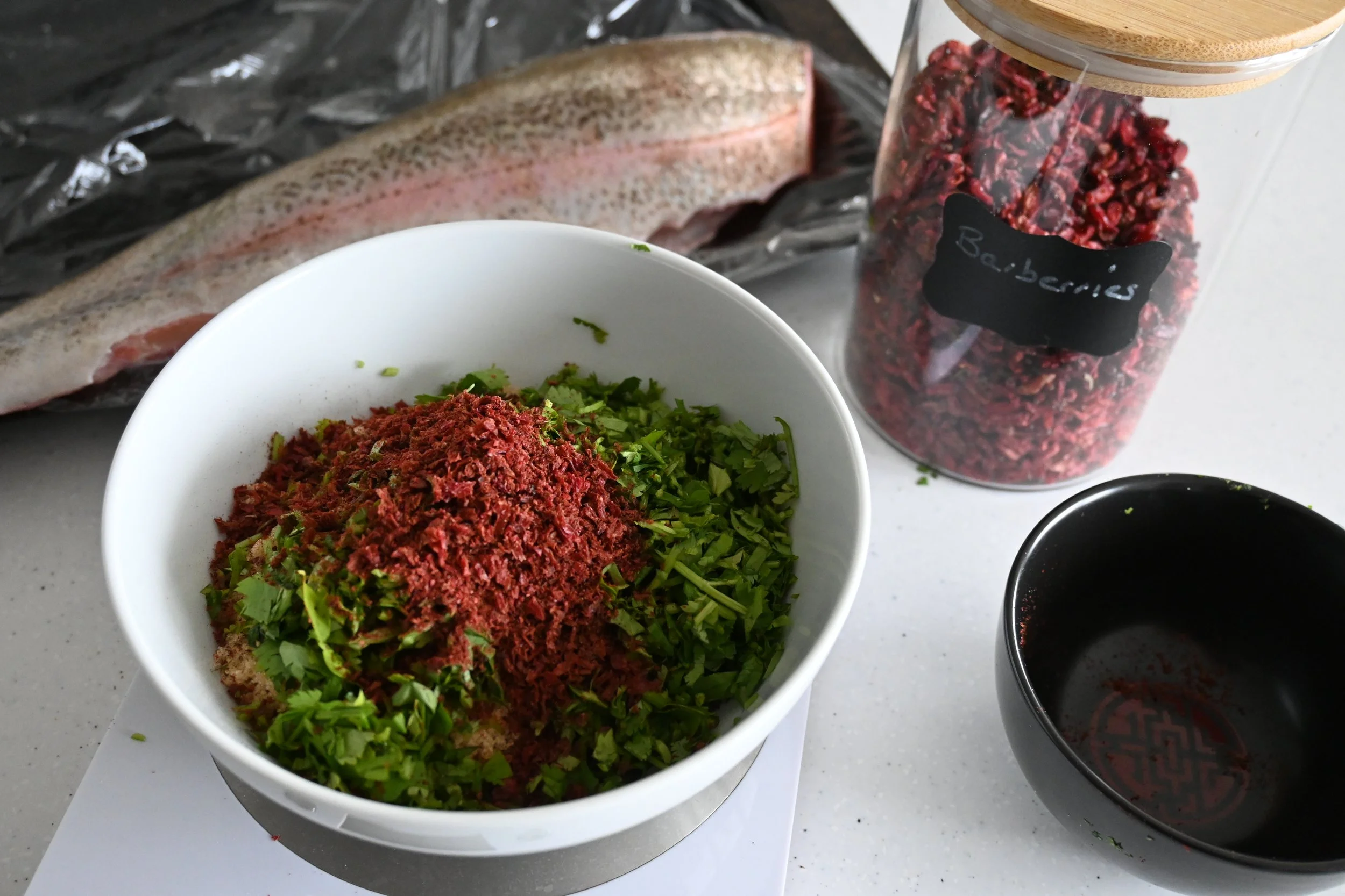 Trout Gravalax Recipe - with a local touch