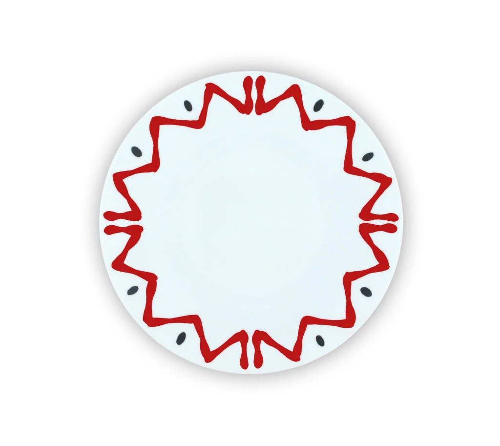 ASSIETTE L ROUGE - PLATE L RED