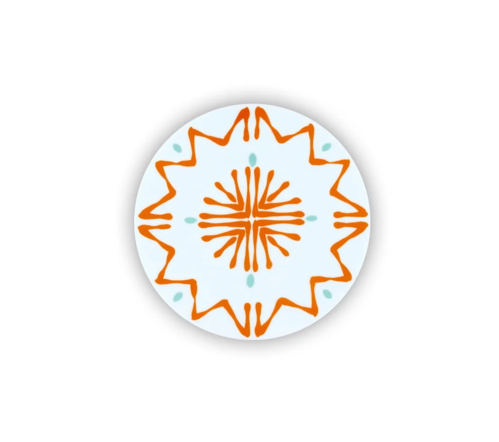 ASSIETTE M ORANGE - PLATE M ORANGE