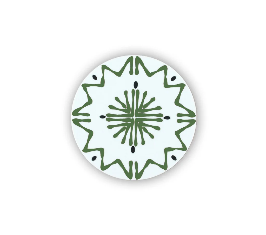 ASSIETTE M VERT - PLATE M GREEN